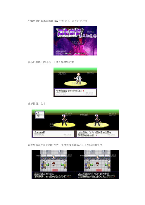 口袋妖怪攻略一周目