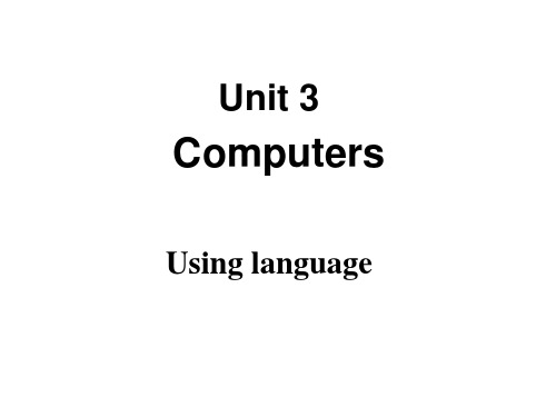 人教高中英语必修2Unit3Using Language 课件 (1)
