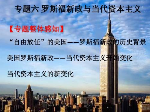 人民版历史必修二专题六第一课 “自由放任”的美国(共25张ppt)