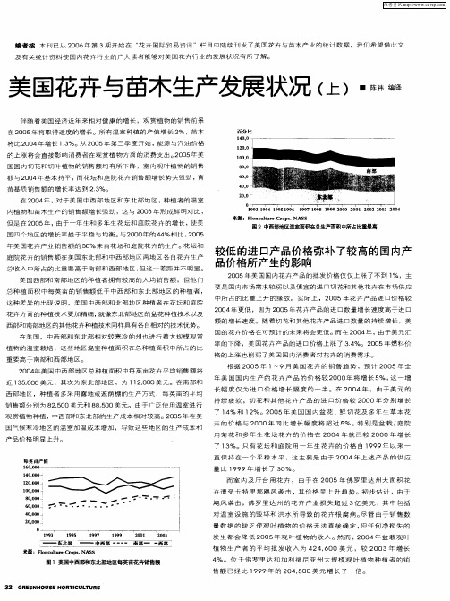 美国花卉与苗木生产发展状况(上)