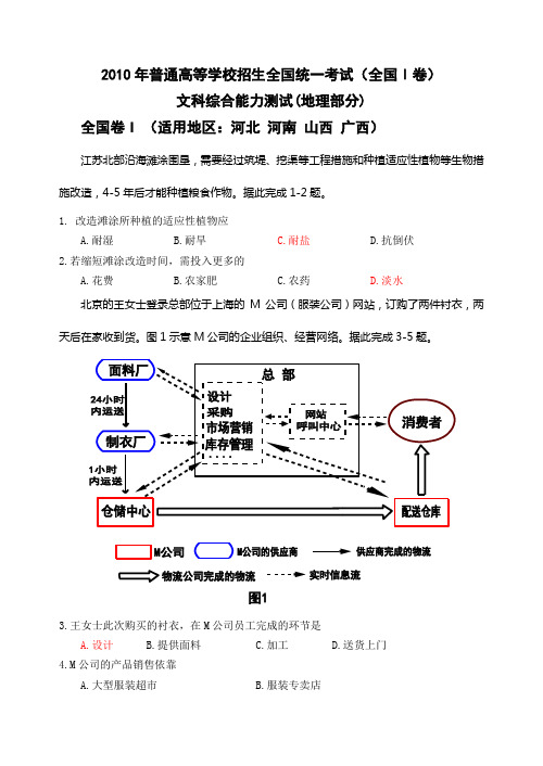 2010全国Ⅰ卷