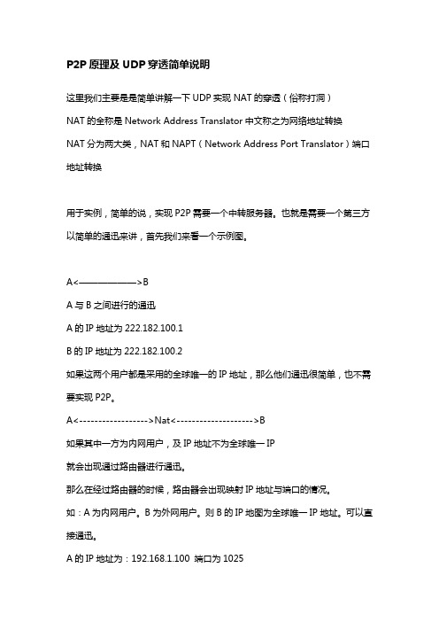 P2P之UDP穿透