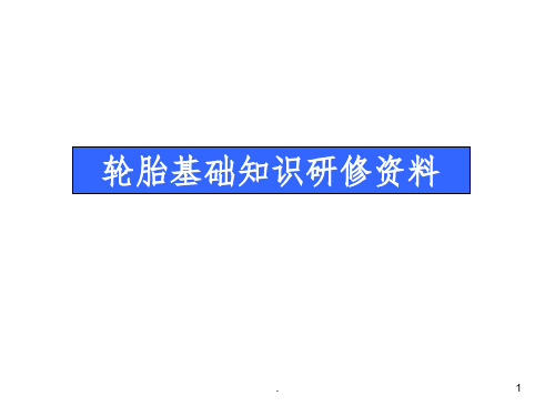 汽车轮胎完整ppt课件