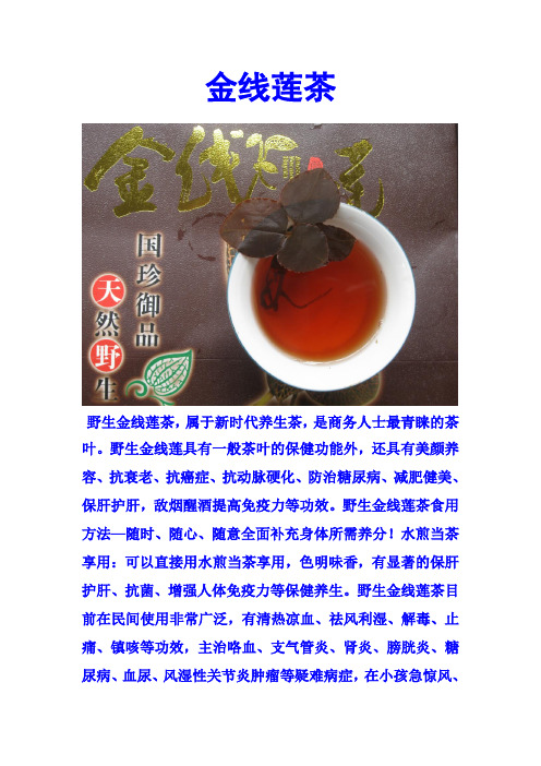 金线莲茶.docdoxc