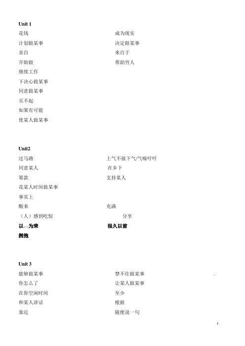 4B短语(修改后)空白