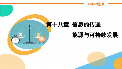2021年初中物理基础知识第十八章《信息的传递能源与可持续发展》PPT课件