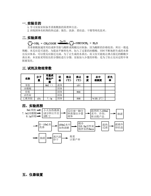 乙酰苯胺的制备