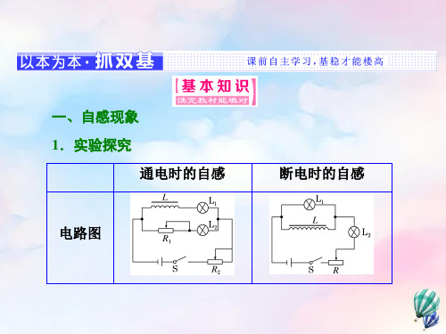 高中物理第一章电磁感应第六节自感现象及其应用课件粤教版选修3