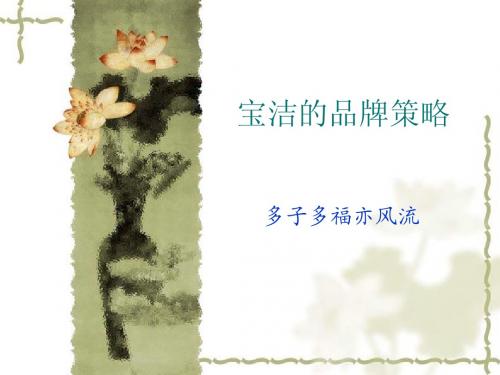 宝洁公司的多品牌策略