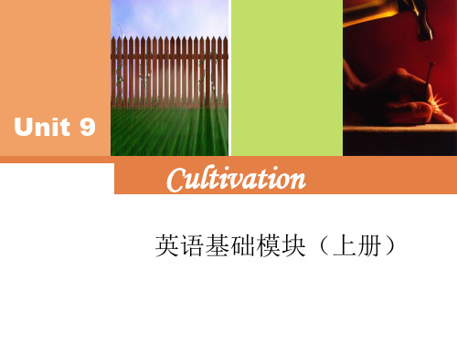 Unit9 cultivation 课件