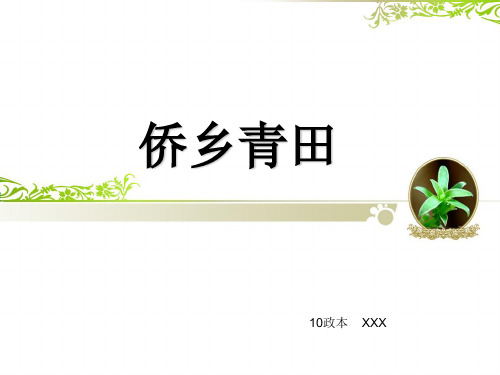 侨乡青田