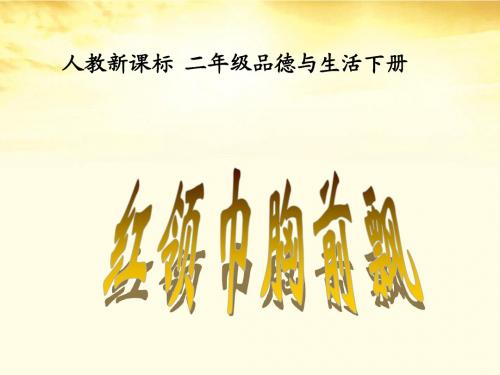 二年级品德与生活下册 红领巾胸前飘 1课件 人教新课标版