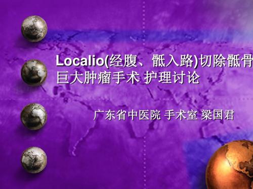 Localio(经腹、骶入路骶骨肿物切除术)