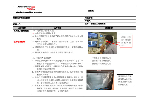 电梯困人处理流程