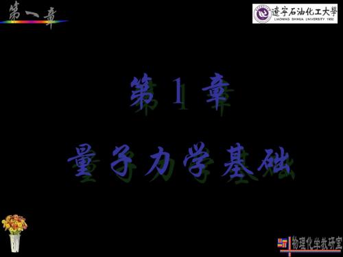一章绪论和量子力学的基础知识 共127页