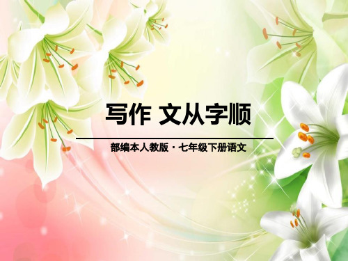 《文从字顺》PPT演示课件