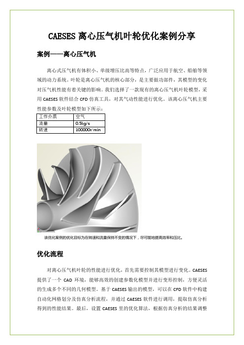 离心压气机叶轮优化