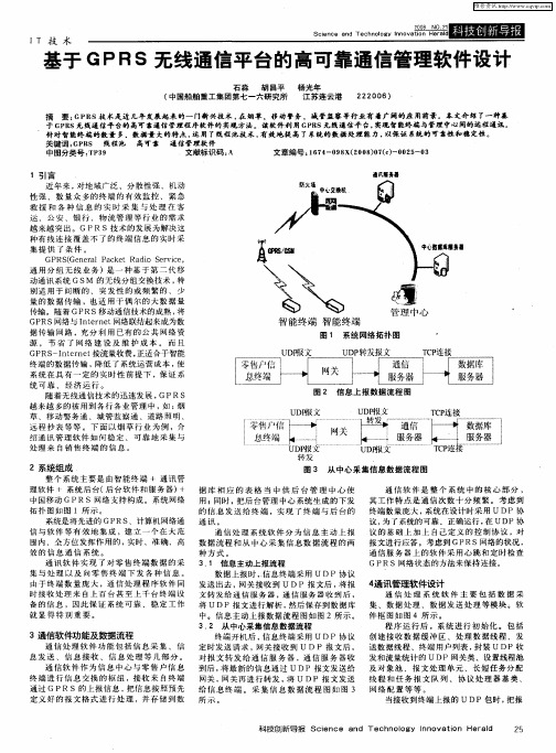 基于GPRS无线通信平台的高可靠通信管理软件设计