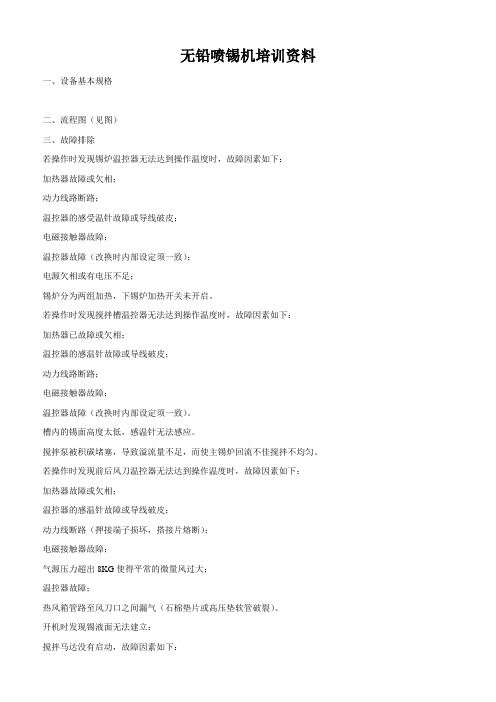 无铅喷锡机