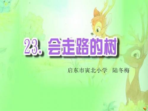 会走路的树ppt