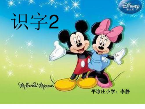 人教版二年级语文上册识字2课件