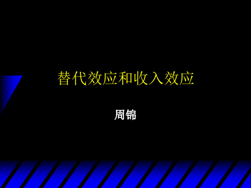 微观经济收入效应和替代效应
