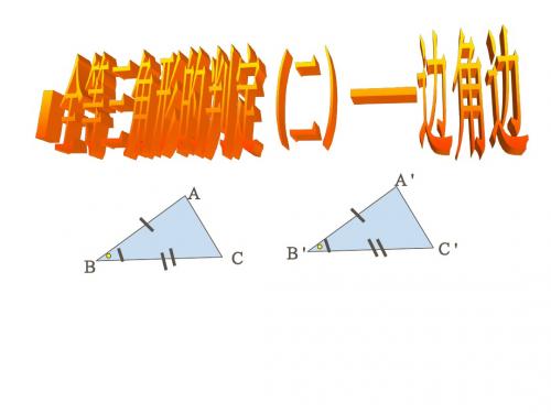 11.2全等三角形的判定(SAS边角边)