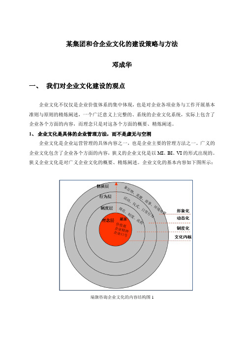 某集团和合企业文化建设方法与策略