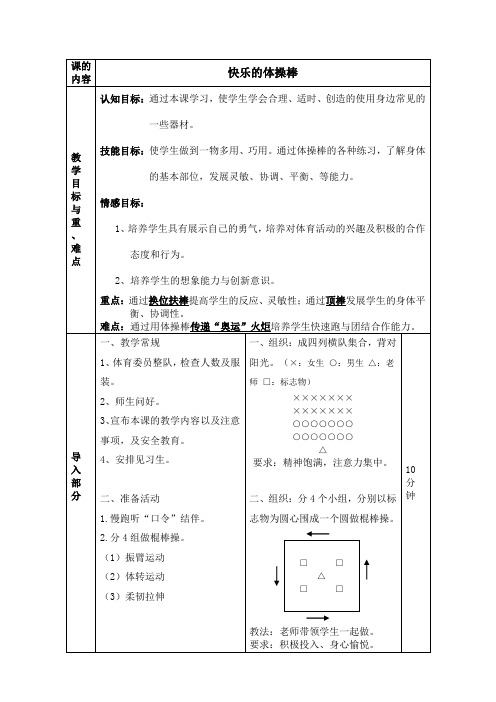 快乐的体操棒