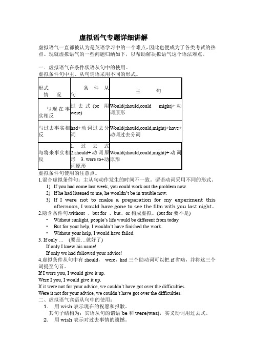 虚拟语气专题