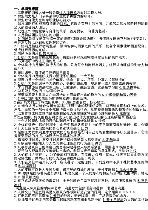 职业能力