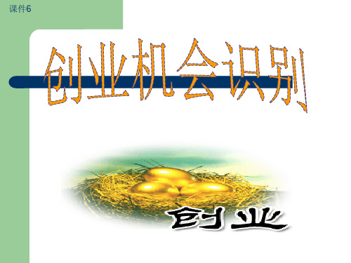创业机会识别PPT课件