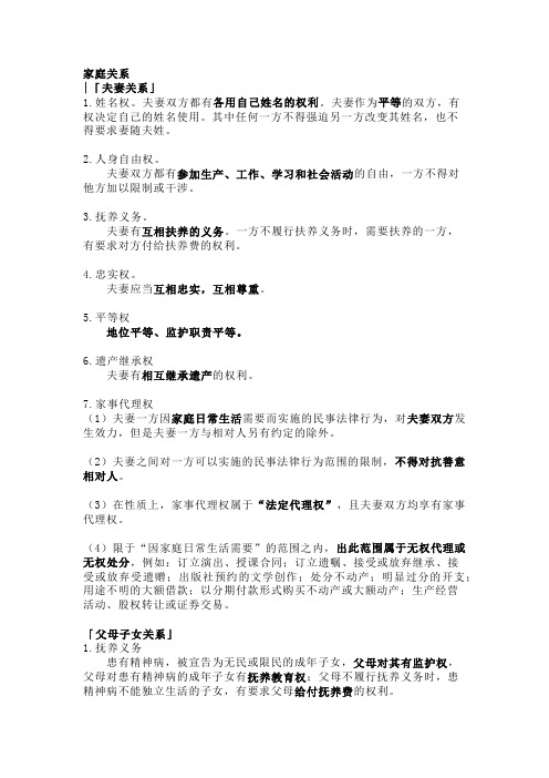 法考与司法考试之婚姻法和收养法重点知识点下