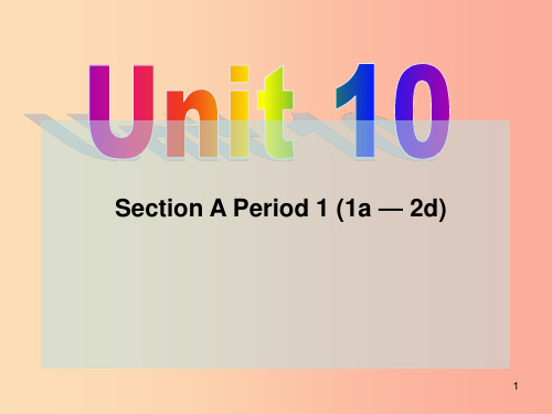 九年级英语全册 Unit 10 You’re supposed to shake hands Sec