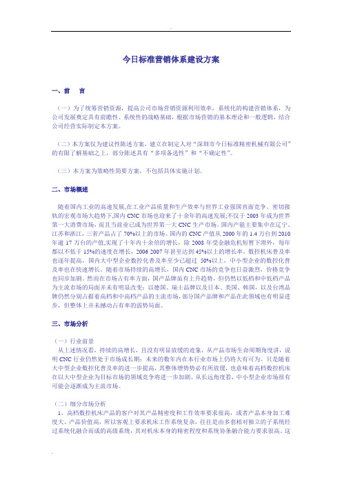 营销体系建设方案详细
