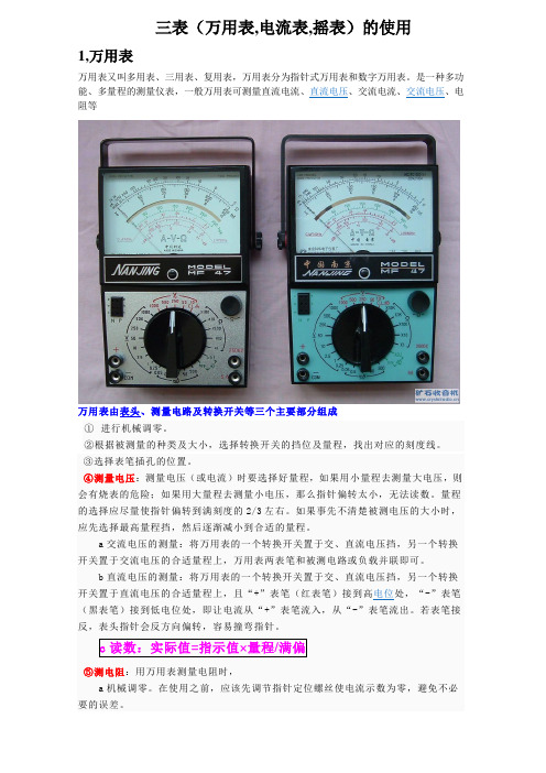 高压进网实操考试---三表的使用