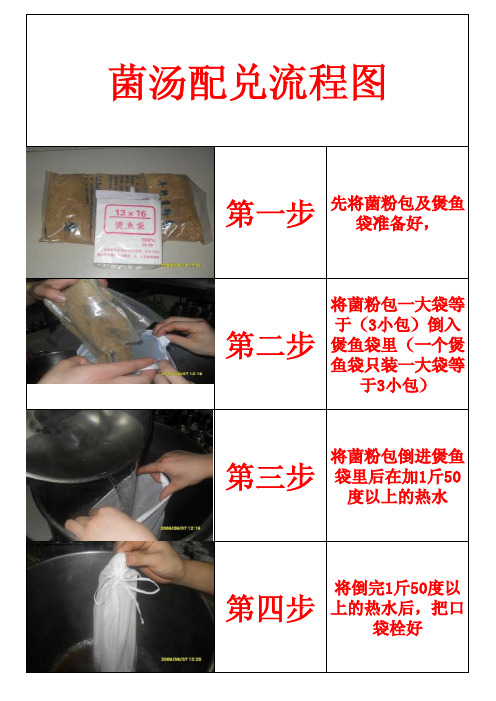 火锅店 菌汤包配制流程