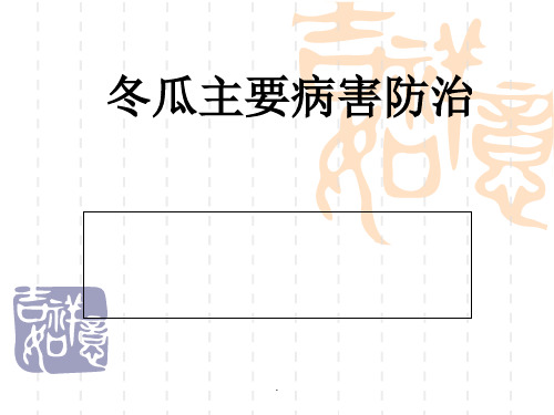 冬瓜主要病害防治ppt课件