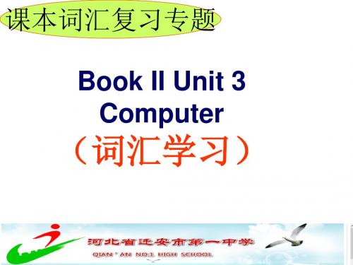 高一人教课标必修二unit3 Computer revision课件(共28张PPT)