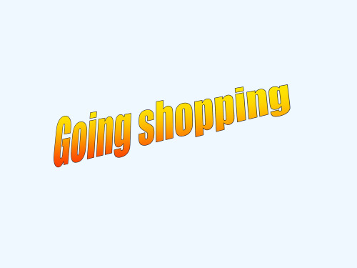 七年级英语上册 7A Unit 7 Shopping课件2 