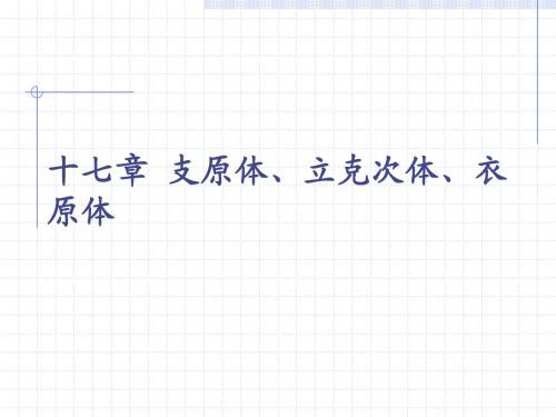 11 支原体、立克次体、衣原体
