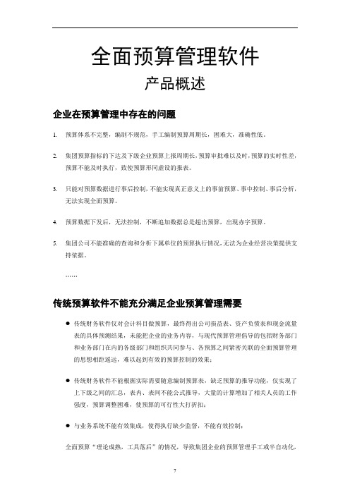 全面预算管理软件概述