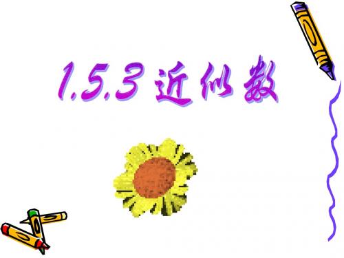 人教版七上数学第一章有理数第5节《近似数》参考课件1(共21张PPT)