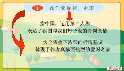 第1课：我们爱你啊中国