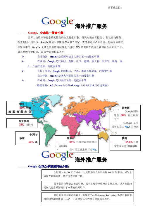 google全球推广方案