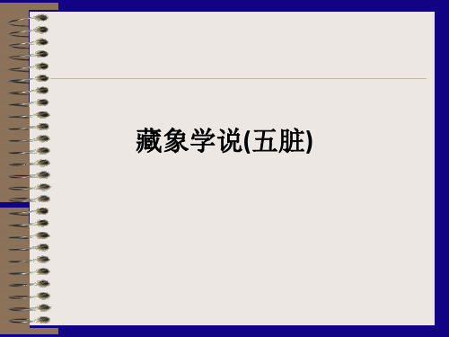 藏象学说(五脏)ppt课件