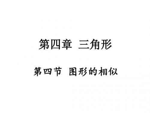【数学课件】2017年中考数学4.4图形的相似课件和真题演练