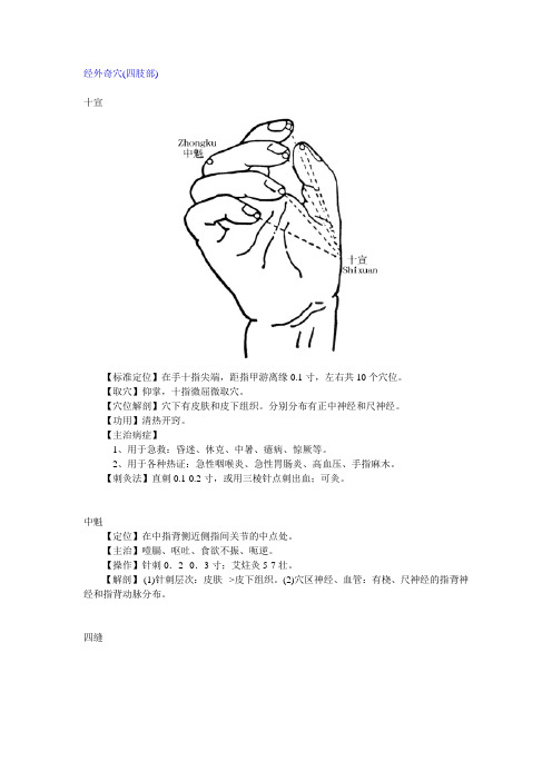 经外奇穴四肢部