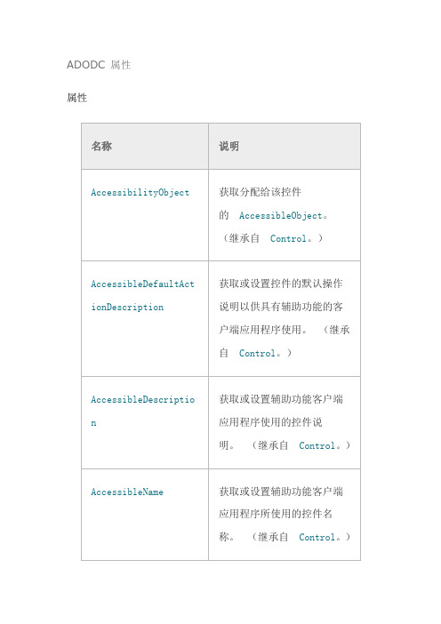 ADODC 属性