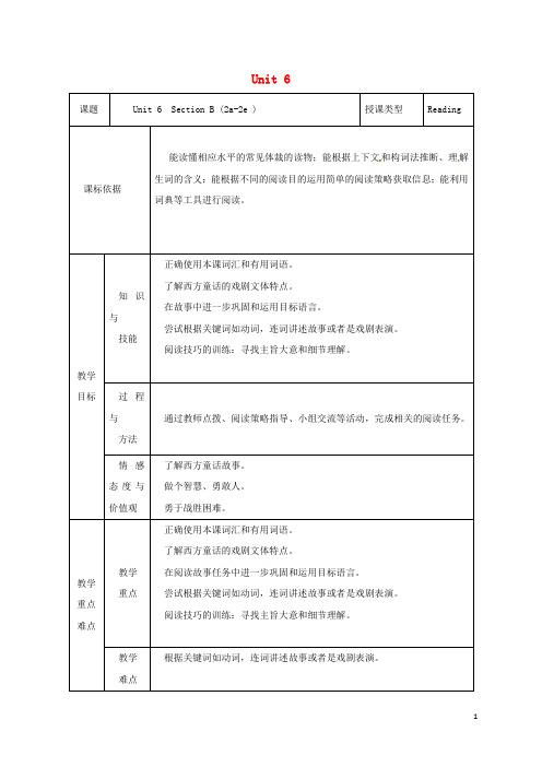 【复习必备】2019八年级英语下册 Unit 6 An old man tried to move the mountains(第6课时)Section B(2a
